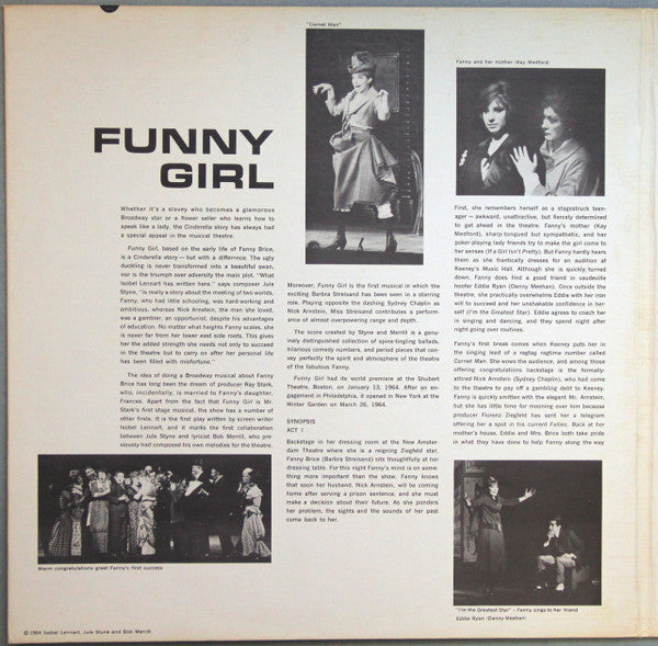 Jule Styne, Bob Merrill, Barbra Streisand, Sydney Chaplin - Funny Girl (Original Broadway Cast)