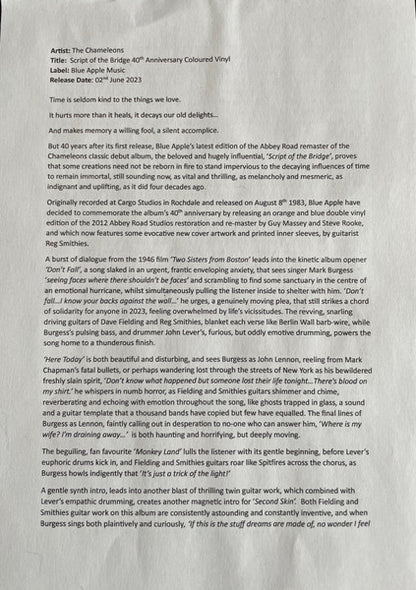Script Of The Bridge  - secondary