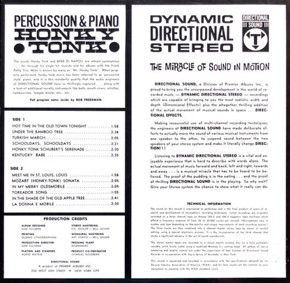 Mike Di Napoli, Frank Petty Trio - Percussion & Piano Honky Tonk