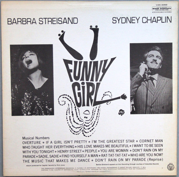 Jule Styne, Bob Merrill, Barbra Streisand, Sydney Chaplin - Funny Girl (Original Broadway Cast)