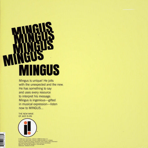 Mingus Mingus Mingus Mingus Mingus - secondary