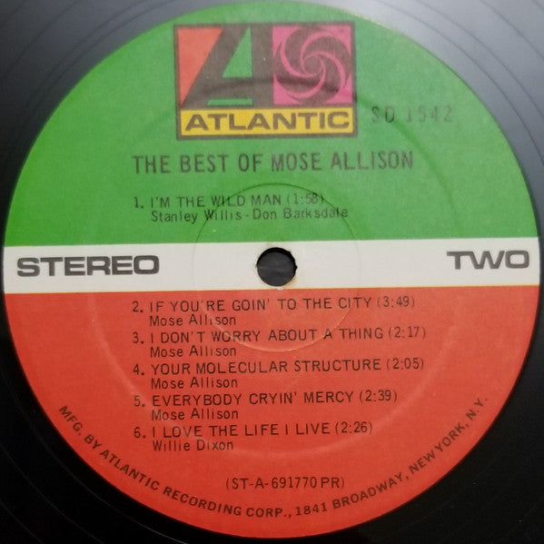 The Best Of Mose Allison - secondary