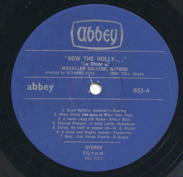 Now The Holly... - secondary