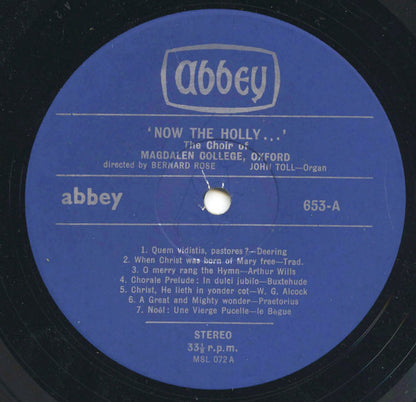 Now The Holly... - secondary