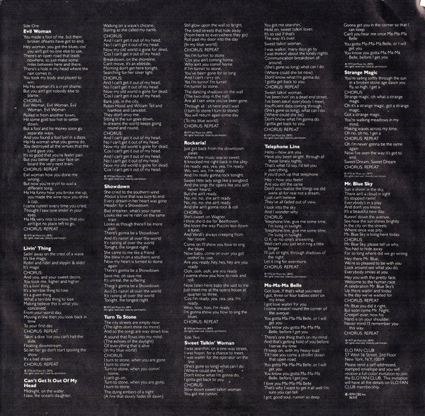 ELO's Greatest Hits - secondary