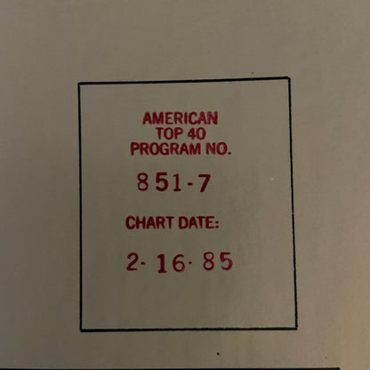American Top 40 With Casey Kasem 2/16/85 - secondary