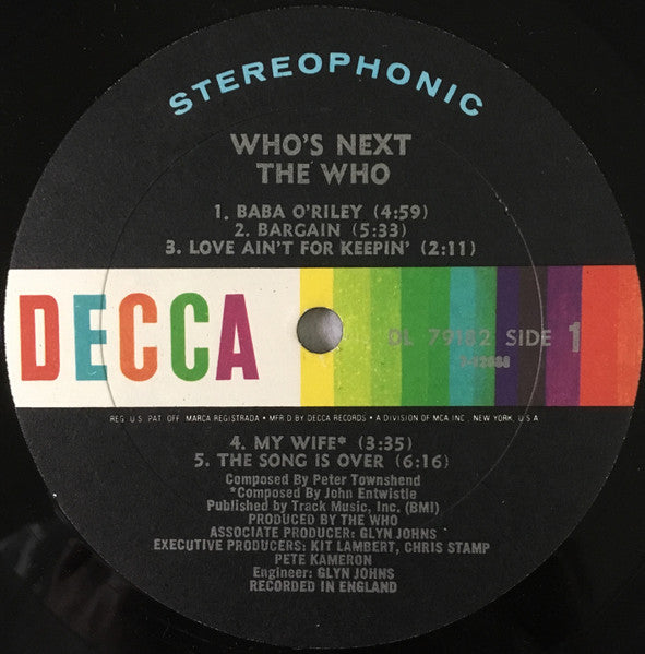 Who's Next - secondary