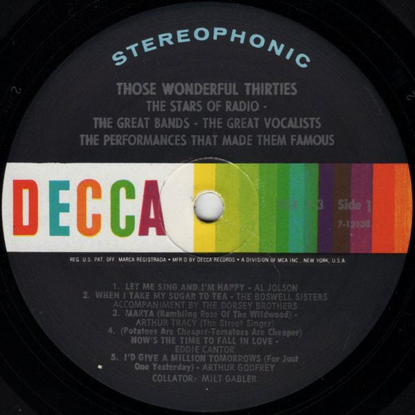 Those Wonderful Thirties - secondary