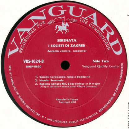 Zagrebački Solisti, Antonio Janigro - Serenata