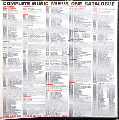 Top Of The Charts: Music Minus One Clarinet, Trumpet or Tenor Sax - secondary