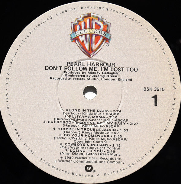 Pearl Harbour - Don't Follow Me, I'm Lost Too