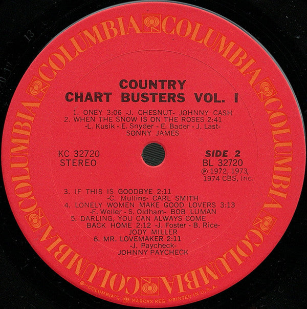 Various - Country Chart Busters Volume 1