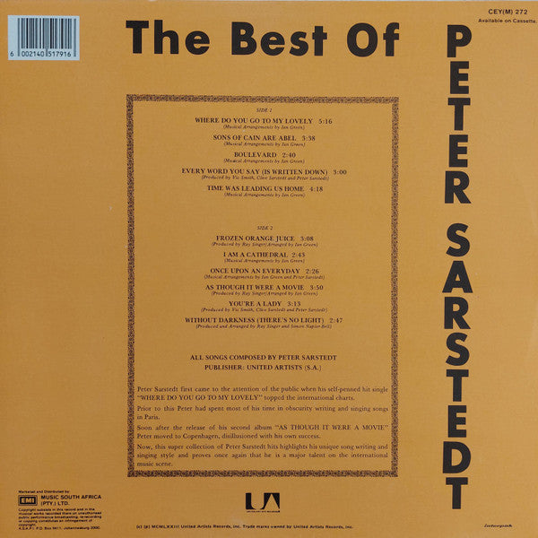 The Best Of Peter Sarstedt - secondary
