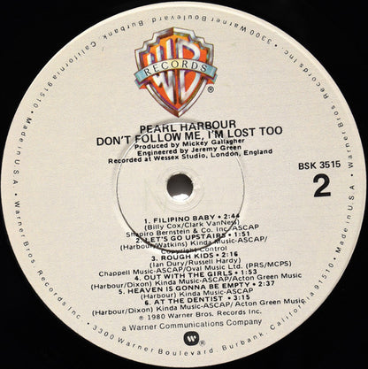 Pearl Harbour - Don't Follow Me, I'm Lost Too