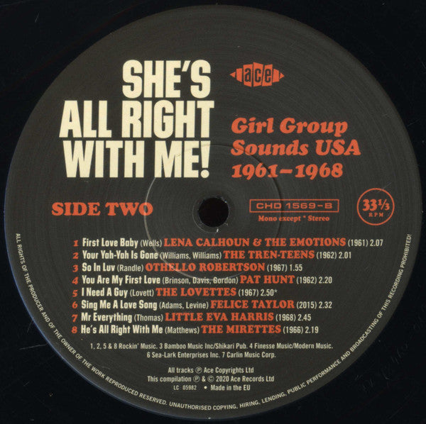 She's All Right With Me! Girl Group Sounds USA 1961-1968 - secondary