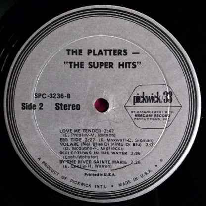 Super Hits Of The Platters - secondary