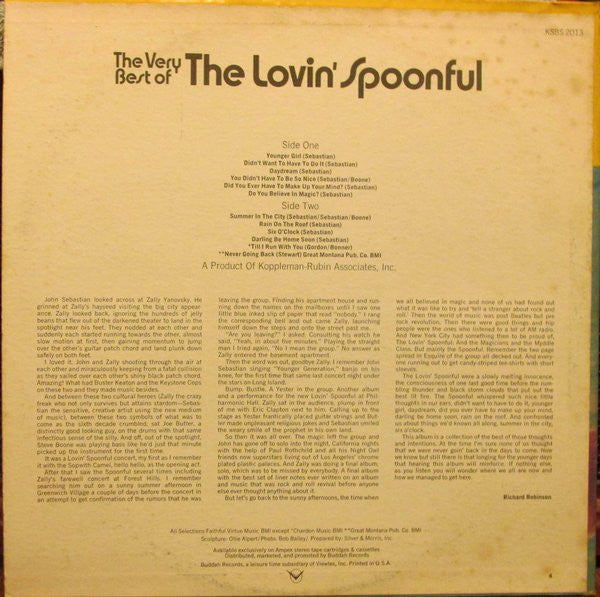 The Very Best Of The Lovin' Spoonful - secondary