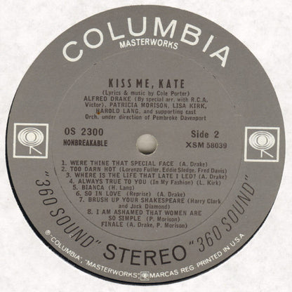 Cole Porter, Saint Subber, Lemuel Ayers, Alfred Drake, Patricia Morison - Kiss Me, Kate