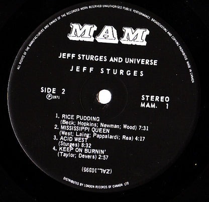 Jeff Sturges - Jeff Sturges And Universe