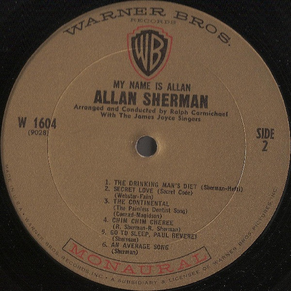 My Name Is Allan:  Allan Sherman Sings Great Movie Hits & Songs From The Cutting Room Floor - secondary