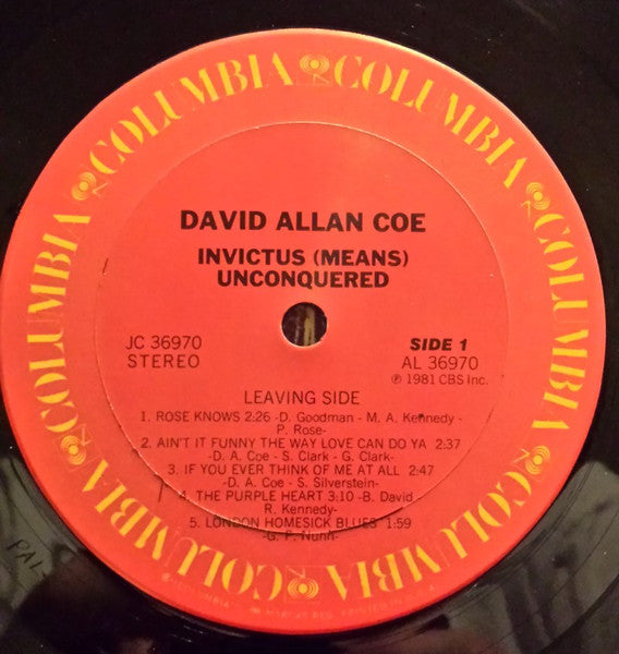 Invictus (Means) Unconquered - secondary