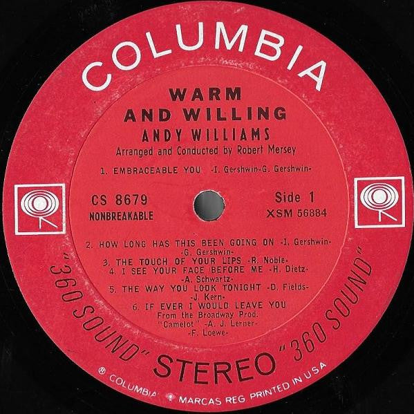 Andy Williams - Warm And Willing