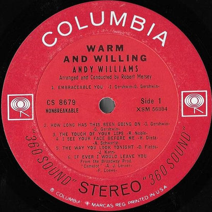 Andy Williams - Warm And Willing
