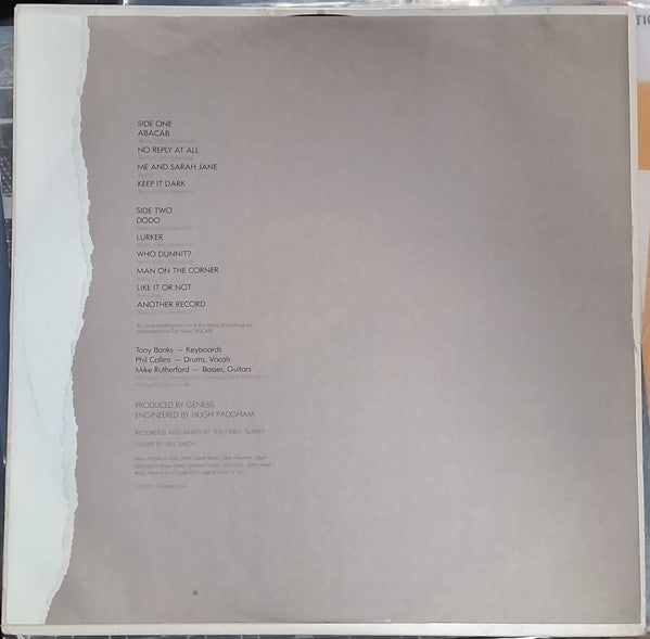 Abacab - secondary