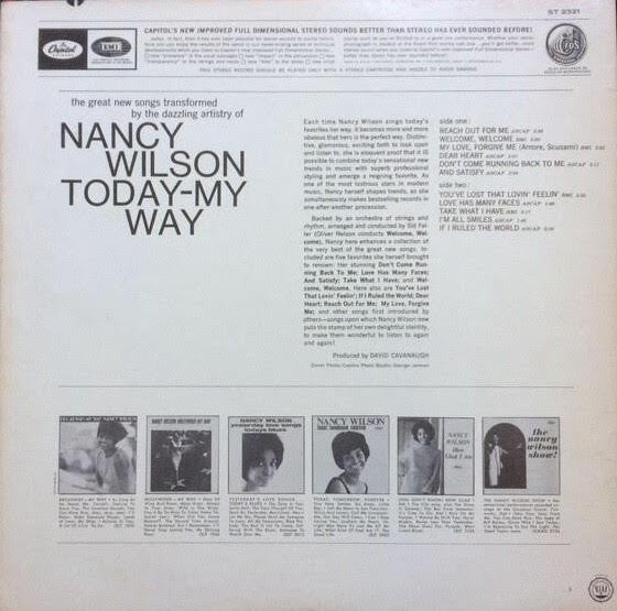 Nancy Wilson - Today - My Way
