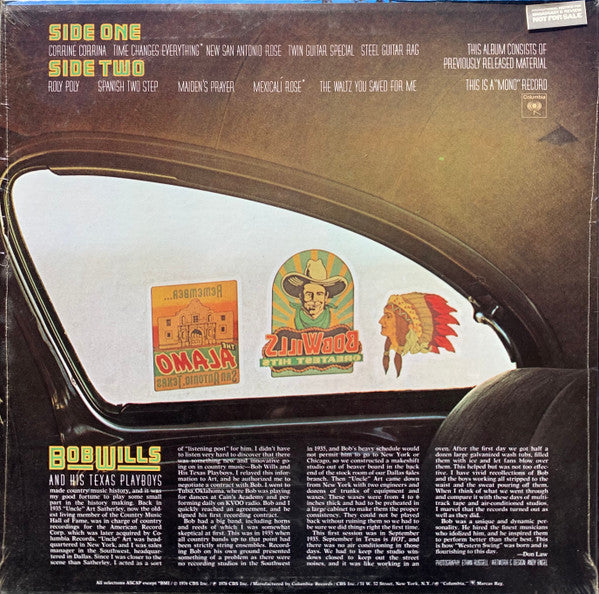 Remembering... The Greatest Hits Of Bob Wills - secondary