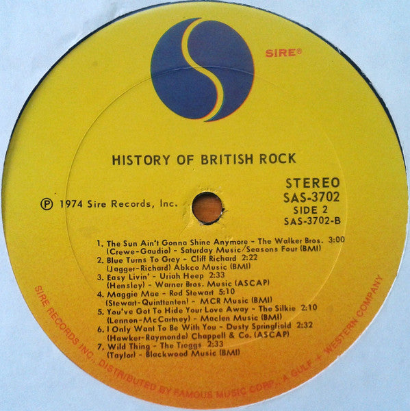 History Of British Rock - secondary