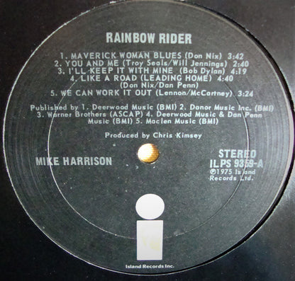 Mike Harrison - Rainbow Rider