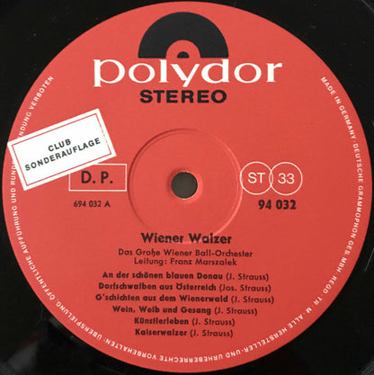 Das Große Wiener Ballorchester, Franz Marszalek - Wiener Walzer