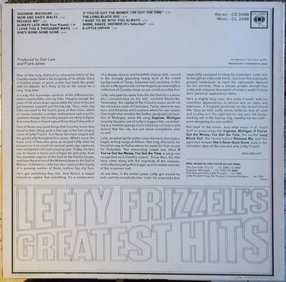 Lefty Frizzell's Greatest Hits - secondary