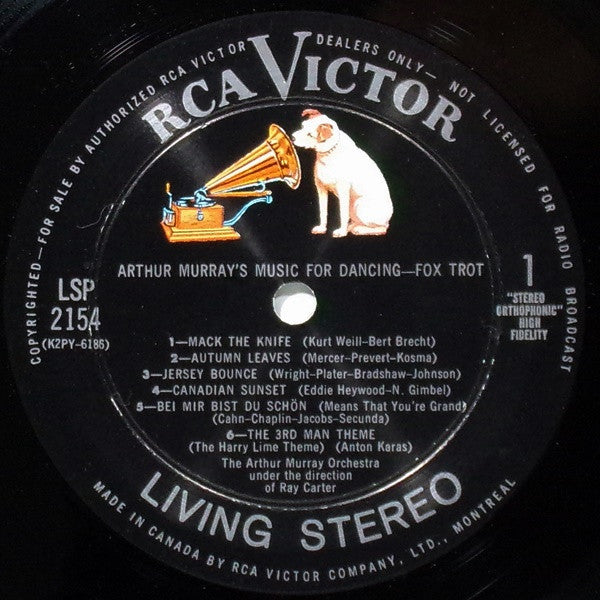 The Arthur Murray Orchestra - Arthur Murray's Music For Dancing - Fox Trot