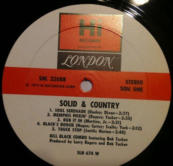 Bill Black's Combo, Bob Tucker - Solid & Country