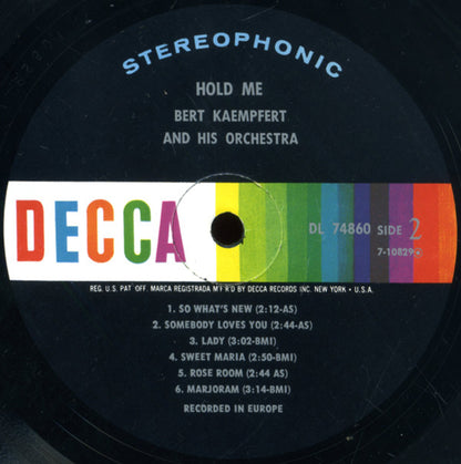 Bert Kaempfert & His Orchestra - Hold Me