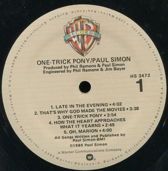One-Trick Pony - secondary