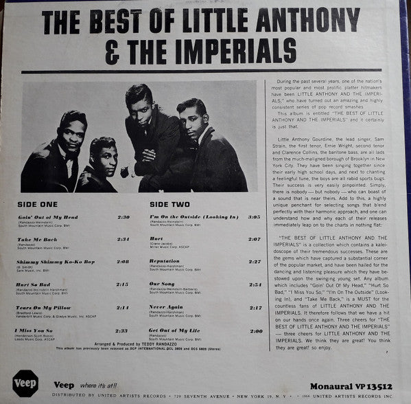 Little Anthony & The Imperials - The Best Of Little Anthony & The Imperials