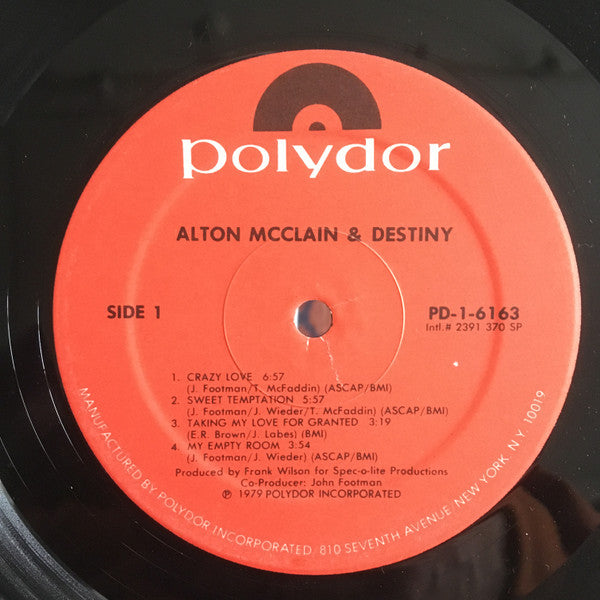 Alton McClain & Destiny - secondary