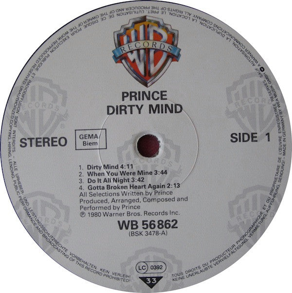 Prince - Dirty Mind