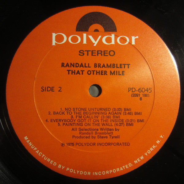 Randall Bramblett - That Other Mile