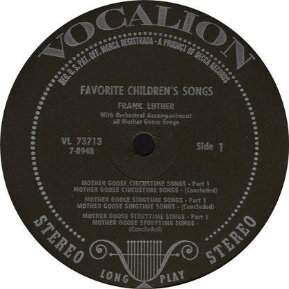 Favorite Children's Songs - 68 Mother Goose Songs - secondary
