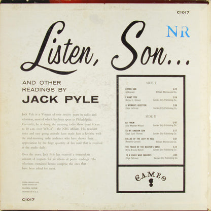 Jack Pyle - Listen, Son... And Other Readings By Jack Pyle