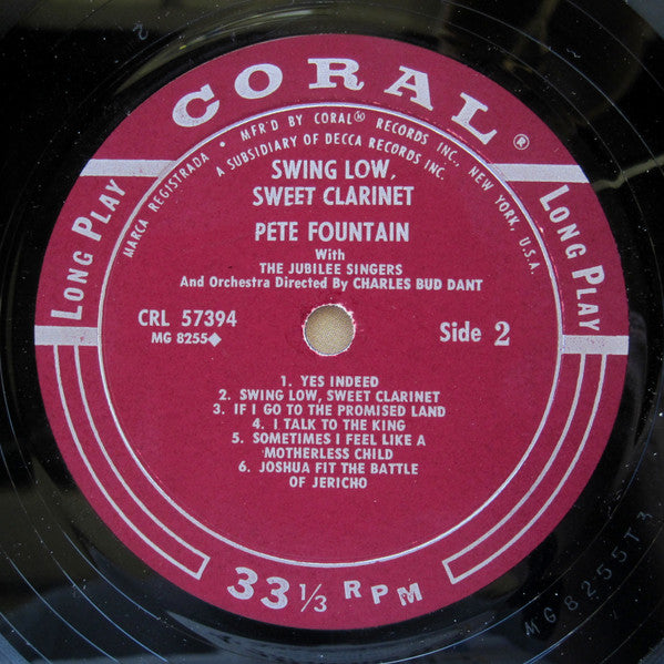 Pete Fountain, The Jubilee Singers - Swing Low, Sweet Clarinet
