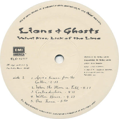 Lions & Ghosts - Velvet Kiss, Lick Of The Lime
