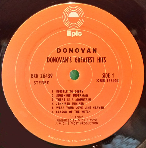 Donovan's Greatest Hits - secondary