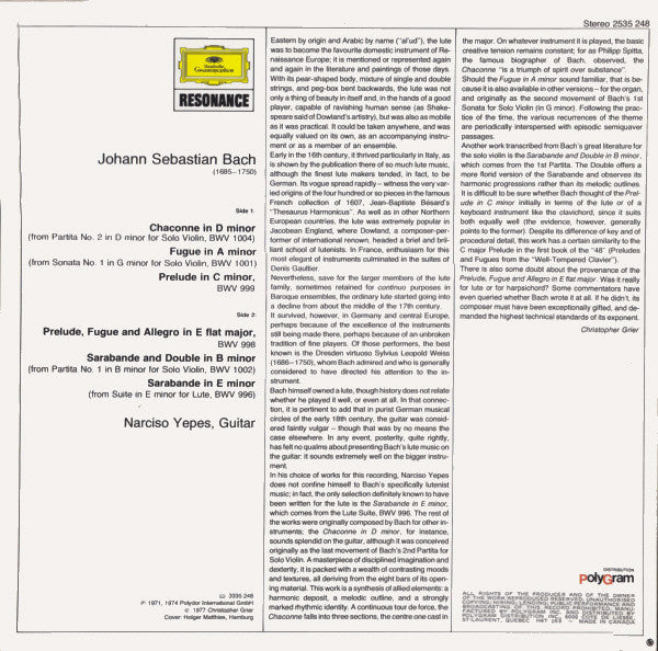 Narciso Yepes - Narciso Yepes Plays Bach