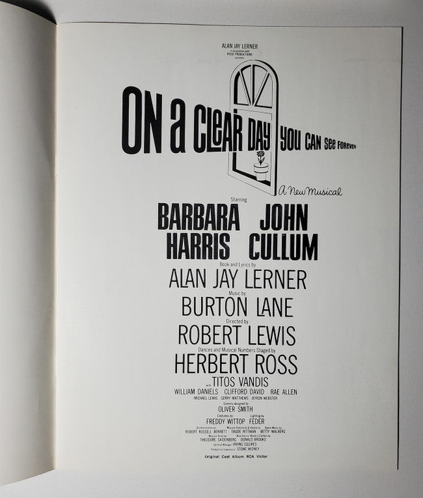 Barbara Harris, John Cullum - On A Clear Day You Can See Forever (Original Broadway Cast Recording)
