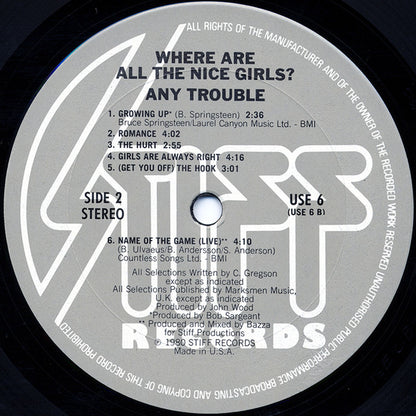 Where Are All The Nice Girls? - secondary